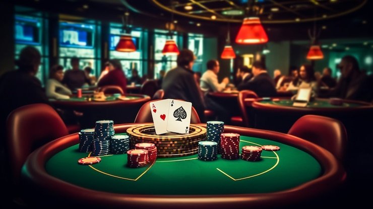 Meja Bandar Poker langsung di kaptenjitu dengan dealer dan pemain